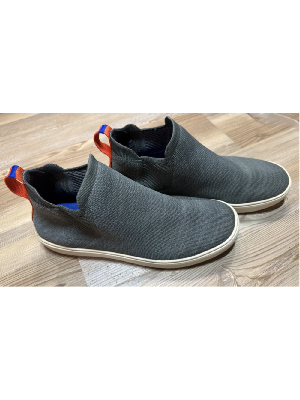 Rothy's The Chelsea Sneaker Knit Ankle Boots Fog Melange Gray US Size 10